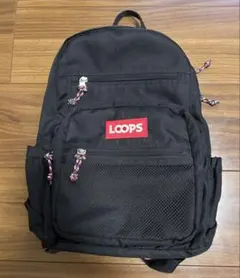 LOOPS リュック ブラック メッシュポケット付のサムネイル
