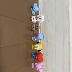 BT21 フィギュア 8体セット 送料無料 エンスカイ BT21 FLOCKY FIGURE PUPPET2 第2弾 8個入 BOX