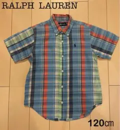 【RALPH LAUREN 】ラルフ　キッズ 120 半袖 シャツ チェッ美品