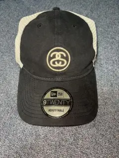 old stussy 90s キャップ ブラック オレンジ 鬼フェード 希少 - メルカリ