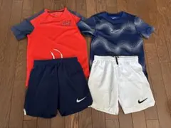 Nike サッカーウェア 4点セット　Tシャツ140cm パンツ135cm