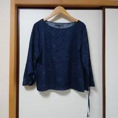 22 OCTOBRE ネイビー 総レース プルオーバー 44
