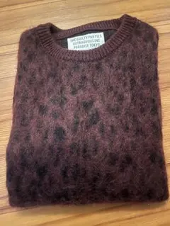 WACKO MARIA ワコマリア　レオパードモヘアニット