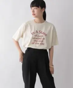 LOWRYS FARM カコウカレッジプリントTシャツ