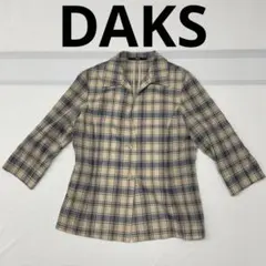 DAKS　ダックス　ジャケット　チェック　ベージュ　Ｌ