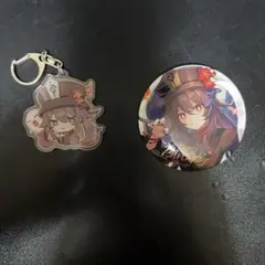 原神 胡桃 グッズセット アクリルキーホルダー 缶バッジのサムネイル