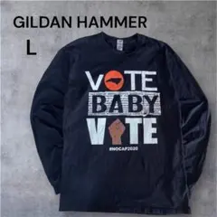 【希少】VOTE BABY VOTE #NOCAP2020 ロングTシャツL 黒のサムネイル