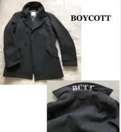 入手困難❤︎BOYCOTT❤︎ウール ピーコート ダークグレーのサムネイル