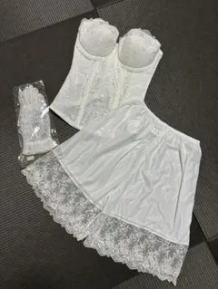 ブライダルインナー&レース手袋セット D75