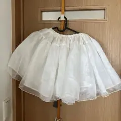 ホワイト フレア パニエ