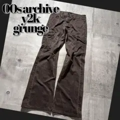 00s morgan flare cargo pants y2k grunge