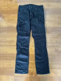 JOHNBULLブラック カーゴパンツ 春秋
