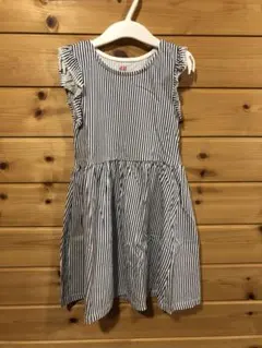 子供用ノースリーブワンピース　H&M ストライプ　サイズ110/116