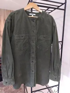 UNIQLO コーデュロイボタンシャツ Lサイズ オリーブグリーン
