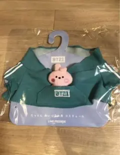 公式　BT21 たっとんコスチュームパーカーCOOKY 　Lサイズぬいぐるみ用