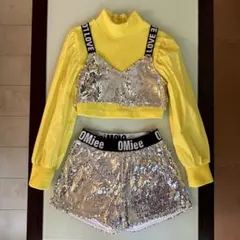 [140cm] キッズ ダンス衣装 キッズ ダンスウェア セット