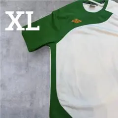umbro 半袖サッカーシャツ ビッグサイズ 緑/白 《XLサイズ》