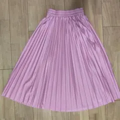 GRL グレイル プリーツロングスカート ピンク Mサイズ at1825