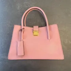 ゆ*ー様 【美品！】miumiu ピンク レザー ハンドバッグ ゴールド金具