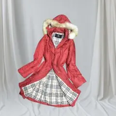 美品　バーバリーロンドン　ダウンコートノバチェック