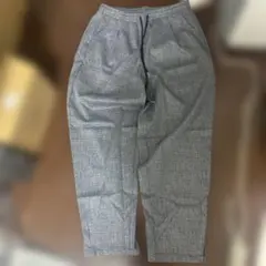 グレー系チェック柄イージーパンツ XXL
