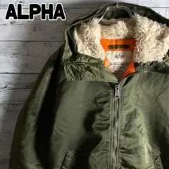 ALPHA　アルファ　n2-b　フライトジャケット　ファー付き　メンズM　y2k