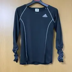 アディダス 長袖トップス 黒 ブラック ジム ランニング ウェア クリマライト