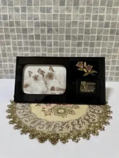 【和風インテリア】オルゴール付きフォトフレーム 未使用品☆