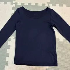 値下！ユニクロHEATTECH ネイビー アンダーシャツ 110cm