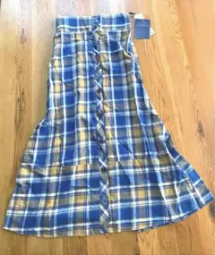 BACK NUMBER フレアスカート チェック柄 Mサイズ　新品 タグ付のサムネイル