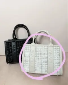An MILLE ノベルティ バッグ オフホワイトピンク