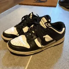 NIKE DUNK LOW ブラック×ホワイト　パンダ　25cm
