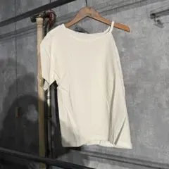 E hyphen world gallery オフホワイト 半袖Tシャツ F