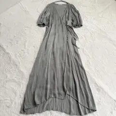 FRAY I.D IPEKER アシメヘム とろみ ロングワンピース ミント