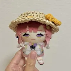 ちびぐるみ ぬい服 麦わら帽子風 ニット帽 お花のポシェット