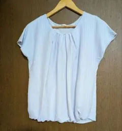 GLACIER　ライトブルーブラウスL