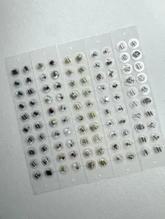 #186 耳ツボ 耳ツボシール　耳ツボジュエリー　シンプル　銀粒　100粒