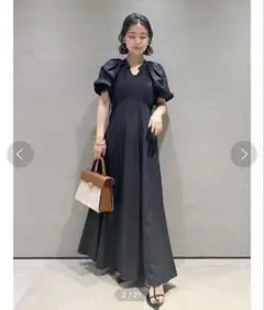 JENNE ノースリーブ バックトレーンドレス M - メルカリ
