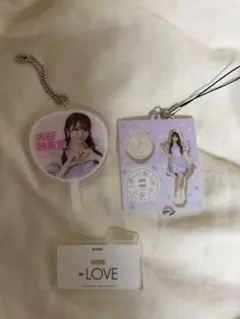 大谷映美里 イコラブ ＝LOVE ミニくじ アクリルキーホルダー 2個