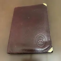 レザー製ダークブラウンパスケース