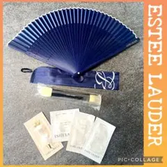 ESTEE LAUDER / ノベルティ2点 & 試供品 / 扇子 メイクブラシ