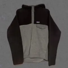 【希少・廃番】パタゴニア シンチラ スナップT フーディ XS バイカラー 黒灰