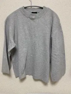 apart by lowrys ニット　グレー　クルーネック　フレア　シンプル