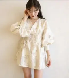 Acka jacquard mini dress