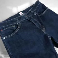 美品◆エドウィン ZED JEANS 軽量 高伸縮ストレッチデニム 濃紺のサムネイル