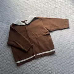 Cottoli セーラー襟付きニットカーディガン　90size