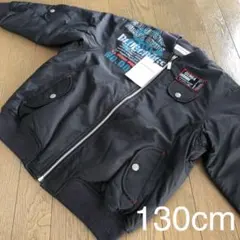 新品♥かっこいいアウタージャンパー 綿入り コート 130cm 黒