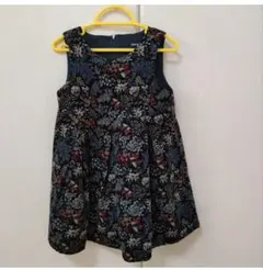美品　BeBeワンピース　bebe　べべコーデュロイ　ハロウィン　草花柄