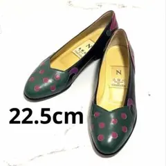 Masanobu レザードットパンプス A435【A】22.5cmのサムネイル