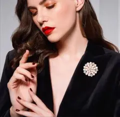 パールブローチ パール ゴールド 上品 華 フォーマル コサージュ レディース